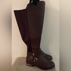 Annabeth Riding Boots Oxblood/ Maroon color. Size 10w